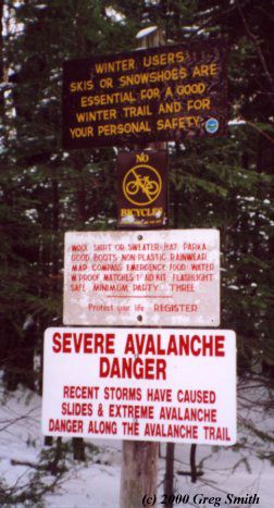 Wright Property Management on This Sign  Warning Of Avalanche Dangers