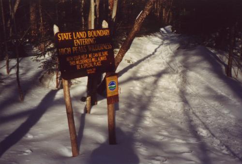 Welcome to the High Peaks Wilderness Area